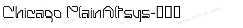Chicago PlainAltsys字体转换